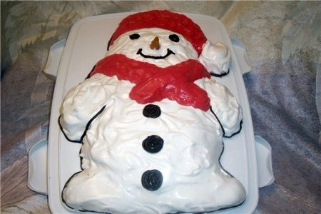 Рецепт для приготовления торта «Дед Мороз»