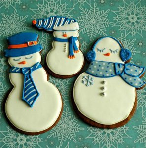 Рецепт приготовления печенья «Снеговик»