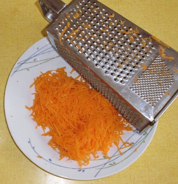 морковь на мелкой терке